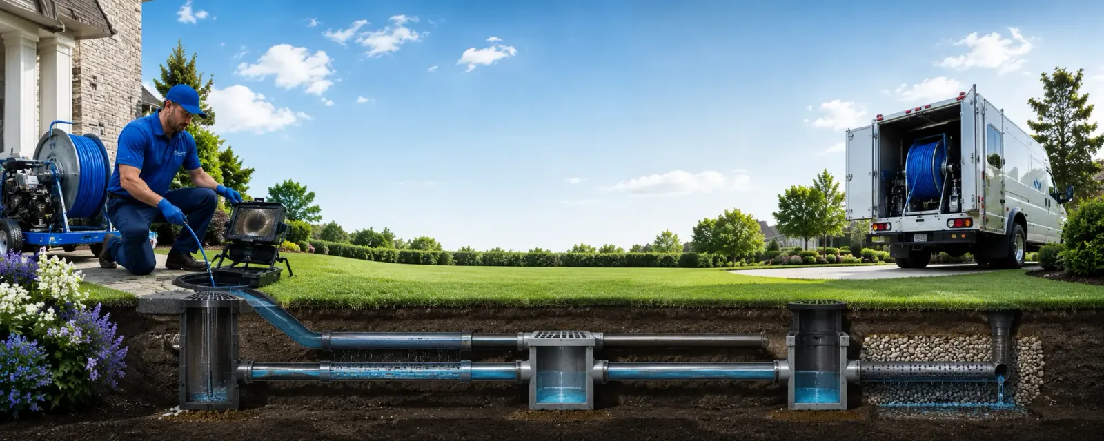 Outdoor drain cleaning information for Irvington, VA